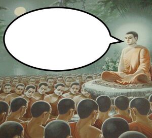 Будда просвещает: пустой шаблон мема